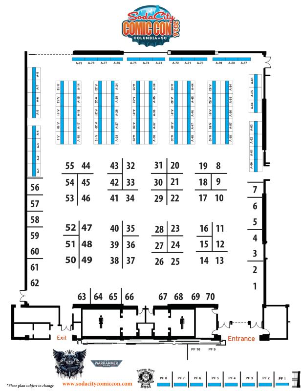Exhibitors & Vendors Floorplan